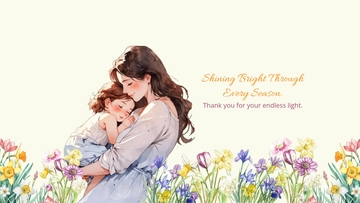 Free Spring Blossom Mother’s Day Background Template to Edit Online