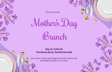 Free Mother's Day Brunch Template to Edit Online
