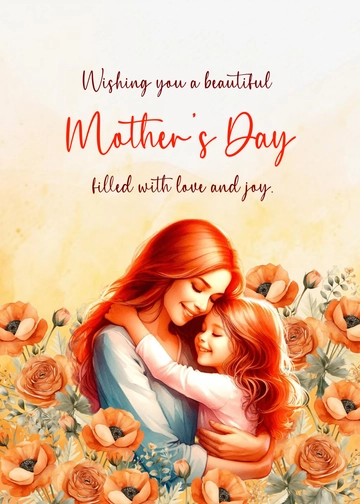 Free Happy Mother's Day Wishes Template to Edit Online
