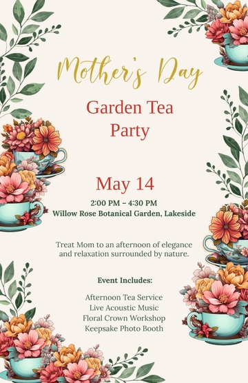 Free Mother's Day Event Template to Edit Online