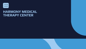 Free Medical Therapist Business Card Template to Edit Online