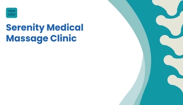 Free Medical Massage Business Card Template to Edit Online