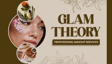 Free Makeup Artist Company Business Card Template to Edit Online