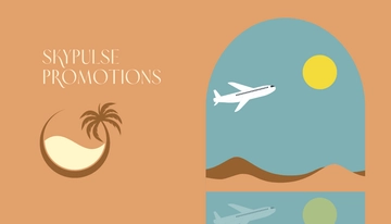 Free Aesthetic Travel Promotion Business Card Template to Edit Online