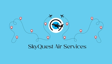 Free Airplane Travel Business Card Template to Edit Online