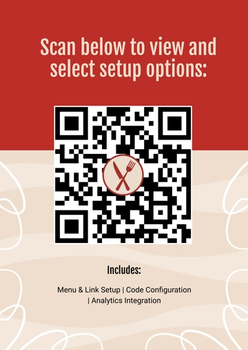 Free QR Code Setup Menu Template to Edit Online