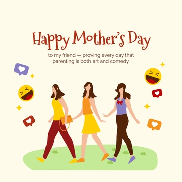 Free Mother's Day Meme For Friend Template to Edit Online