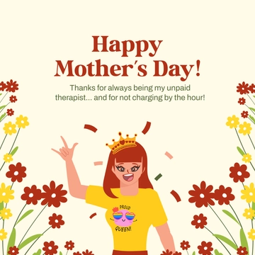 Free Hilarous Mother’s Day Meme for Daughter Template to Edit Online