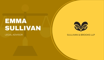 Free Gold Legal Lawyer Business Card Template to Edit Online