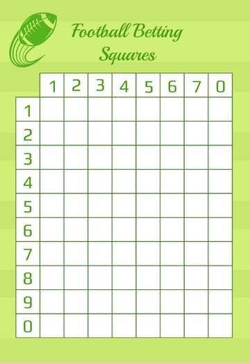 Free Blank Football Betting Square Template to Edit Online Free Blank Football Betting Square Template to Edit Online