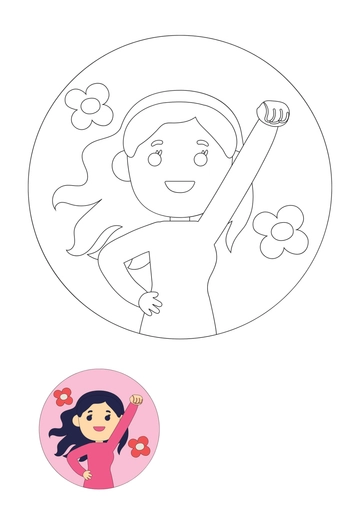 Free Mother's Day for Toddlers Coloring Page Template to Edit Online