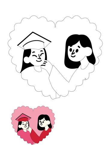 Free Mother's Day Card Coloring Page for Students Template to Edit Online