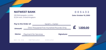 Free Pounds Cheque Template to Edit Online