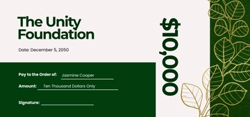 Free Giant Cheque Design Template to Edit Online