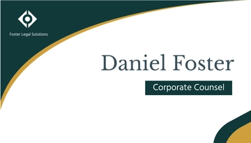 Free Corporate Lawyer Business Card Template to Edit Online