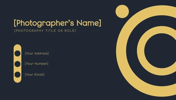 Free Blank Photography Business Card with Logo Template to Edit Online