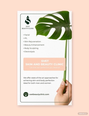 Skin Beauty clinic Whatsapp Post Template