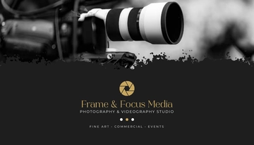 Free Photography & Videography Business Card Template to Edit Online