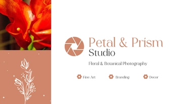 Free Aesthetic Floral Photography Business Card Template to Edit Online
