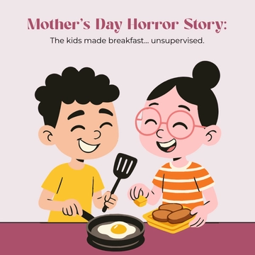Free Blank Horror Mother's Day Meme Template to Edit Online