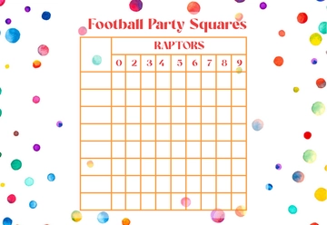 Free Football Party Square Template to Edit Online