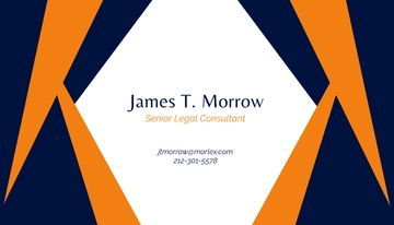 Free Monogram Lawyer Business Card Template to Edit Online