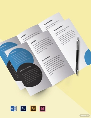 Tri-fold Academic School Brochure Template