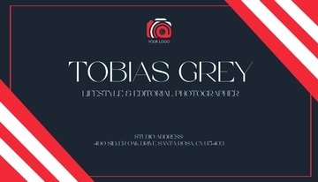 Free Unique Photography Business Card Template to Edit Online
