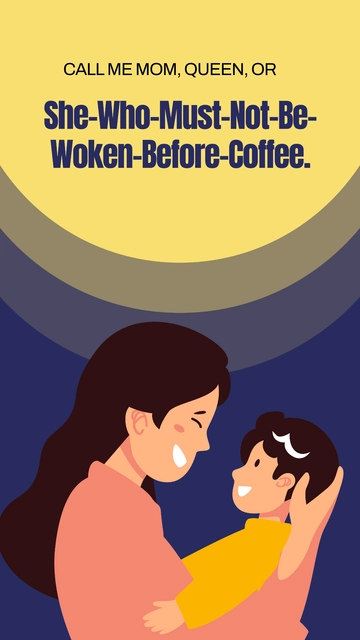 Free Instagram Story Mother's Day Meme Template to Edit Online