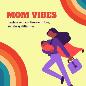 Free Supermom Mother's Day Meme Template to Edit Online