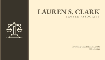 Free Lawyer Associates Business Card Template to Edit Online