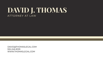 Free Lawyer Business Card with Creative Logo Template to Edit Online