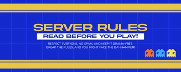 Free Discord Rules Banner Template to Edit Online