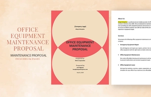 Equipment Proposal Template Equipment Proposal Template