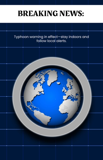Breaking News Poster Template to Download