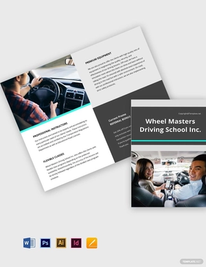 Modern Bifold School Brochure Template