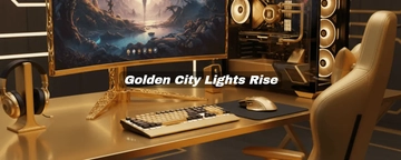 Free Gold Discord City Banner Template to Edit Online