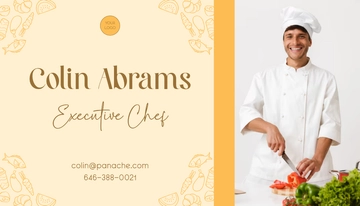 Free Premium Vector Catering Business Card Template to Edit Online