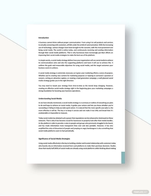 Social Media Strategy White Paper Template