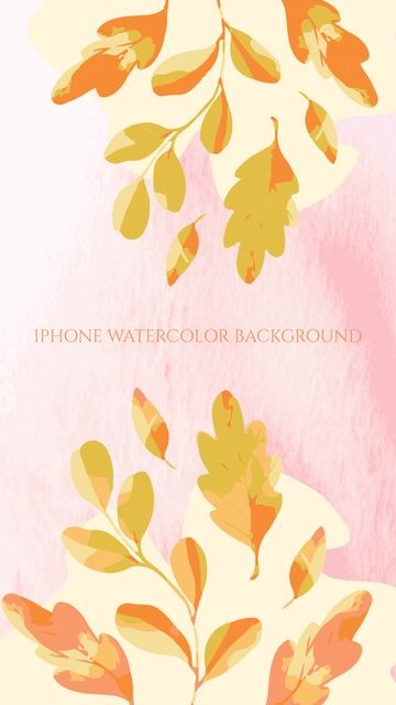 Free Watercolor Background for iPhone to Edit Online