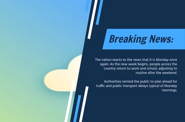 Free Breaking News Headline Template to Edit Online
