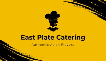 Free Asian Food Catering Business Card Template to Edit Online