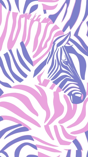 Zebra Preppy Wallpaper to Edit Online