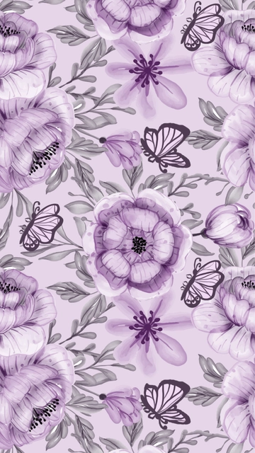 Free Floral Watercolor Mobile Background to Edit Online