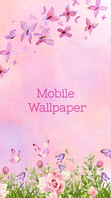 Free Watercolor Phone Wallpaper to Edit Online