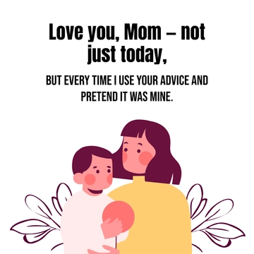 Free Professional Mother's Day Love Meme Template to Edit Online