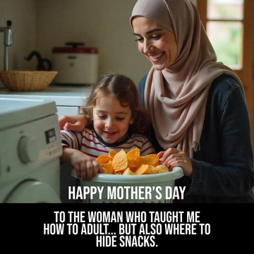 Free Quirky Mother's Day Meme Template to Edit Online