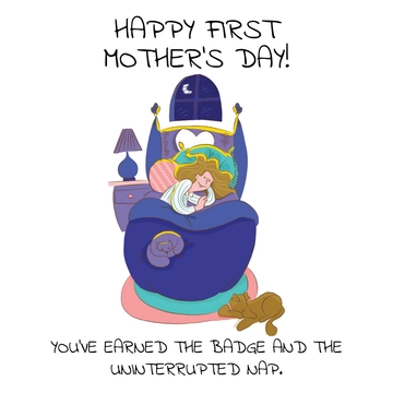 Free Modern Memes for First-Time Mother's Template to Edit Online