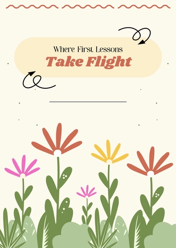 Free Kindergarten Binder Cover Template to Edit Online