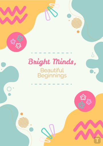 Free Aesthetic Kids Binder Cover Template to Edit Online